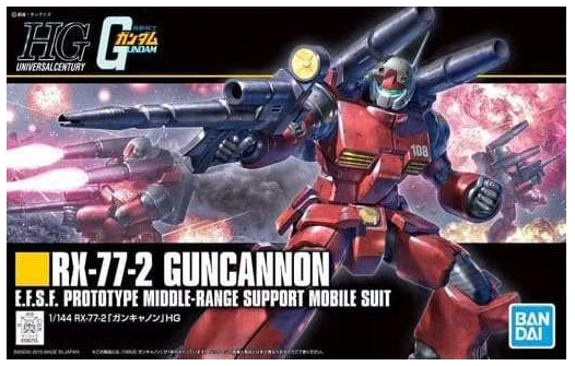 Bandai 5057402 2301233 574022 HGUC #190 RX-77-2 Guncannon ( Revive)