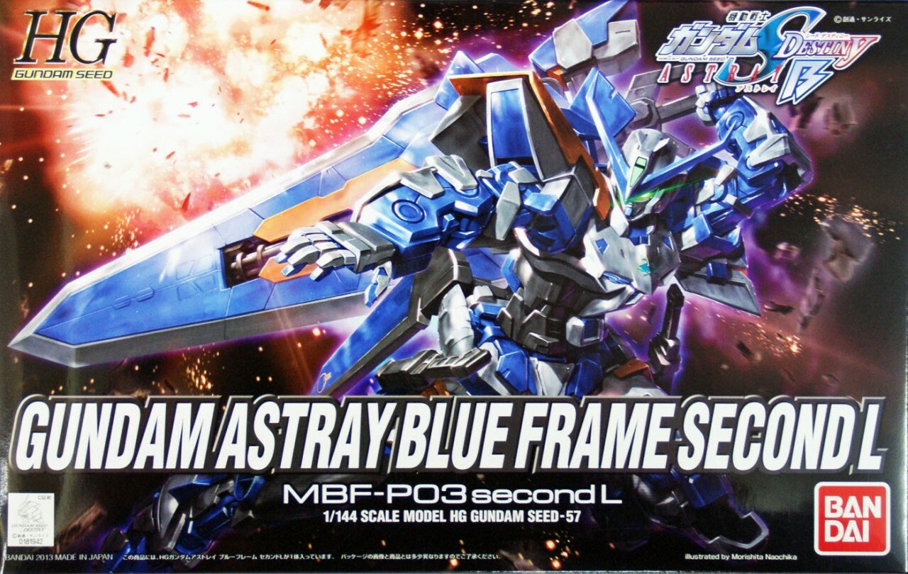 Bandai 5055601 2203512 HG Gundam Seed: #57 Gundam Astray Blue Frame MB-P03 Second L