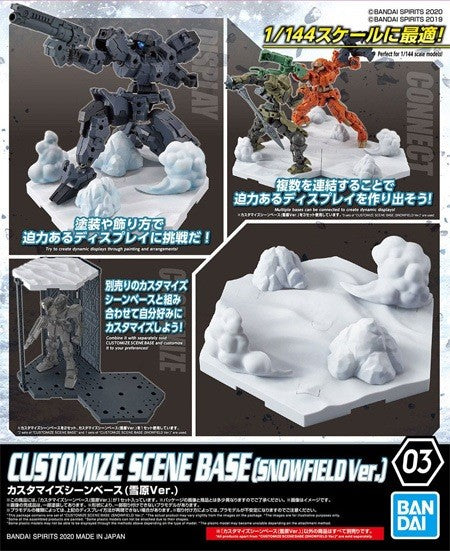 Bandai 5059550 30MM Customize Scene Base - Snowfield