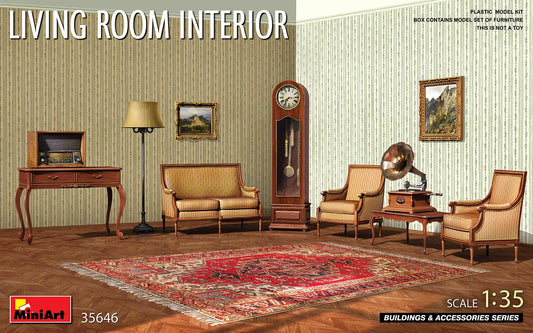 Miniart Models 35646 Living Room Interior