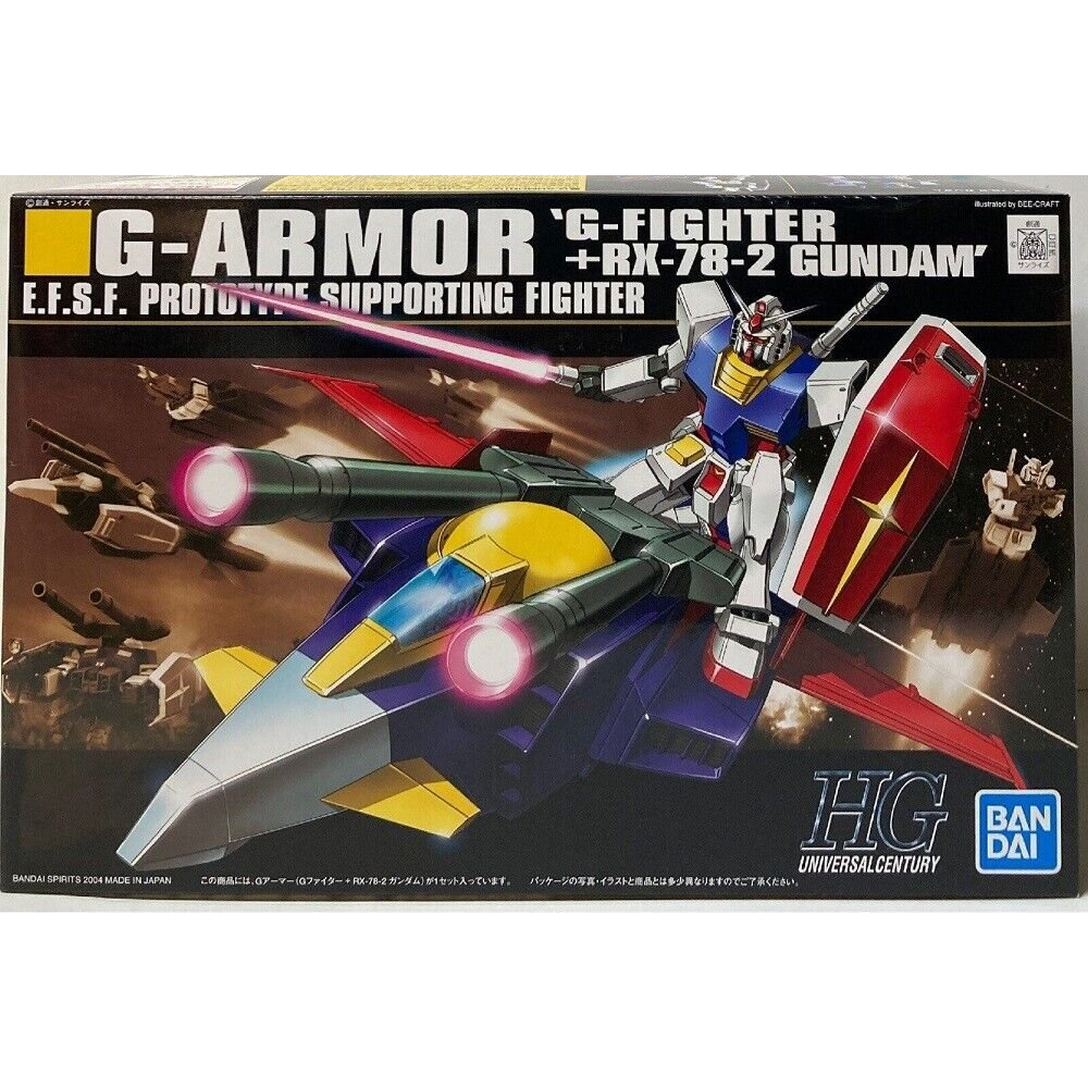 Bandai 1129453 HGUC #50 G-Armor G-Fighter & RX-78-2 Gundam EFSF
