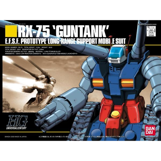 Bandai 1075486 HGUC #007 RX-75 GunTank