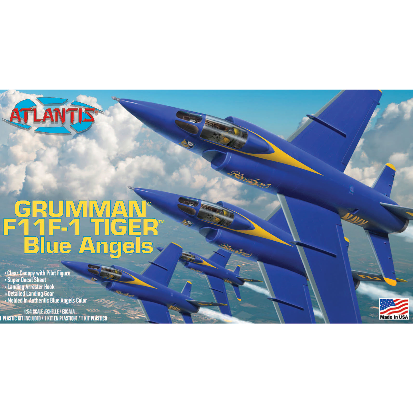 Atlantis 169 H169 US Navy Blue Angels F-11F-1 Grumman Tiger