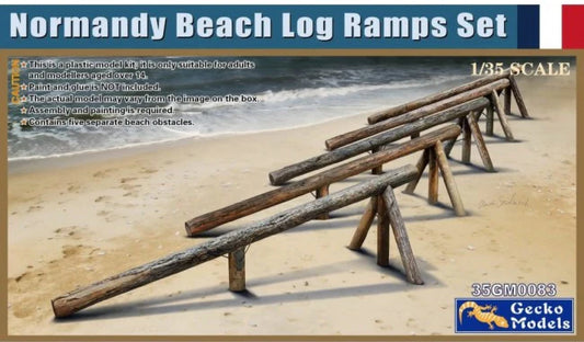 Gecko Models 350083 Normandy Beach Log Ramps Set (5)