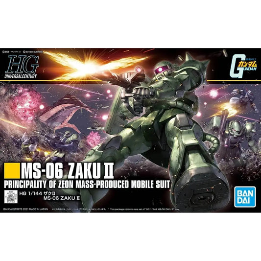 Bandai 2553796 5061545 HGUC #241 MS-06 Zaku II Mobile Suit Gundam