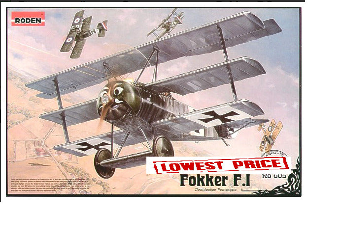 Roden 605 1/32 Fokker FI WWI German Triplane Fighter