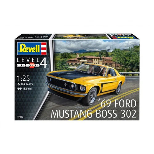 Revell Germany 7025 1/25 1969 Ford Mustang Boss 302 Car