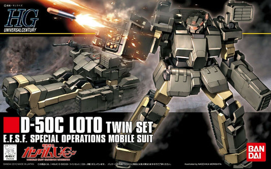 Bandai 5059162 HGUC #106 Gundam Unicorn D-50C Loto Twin Set