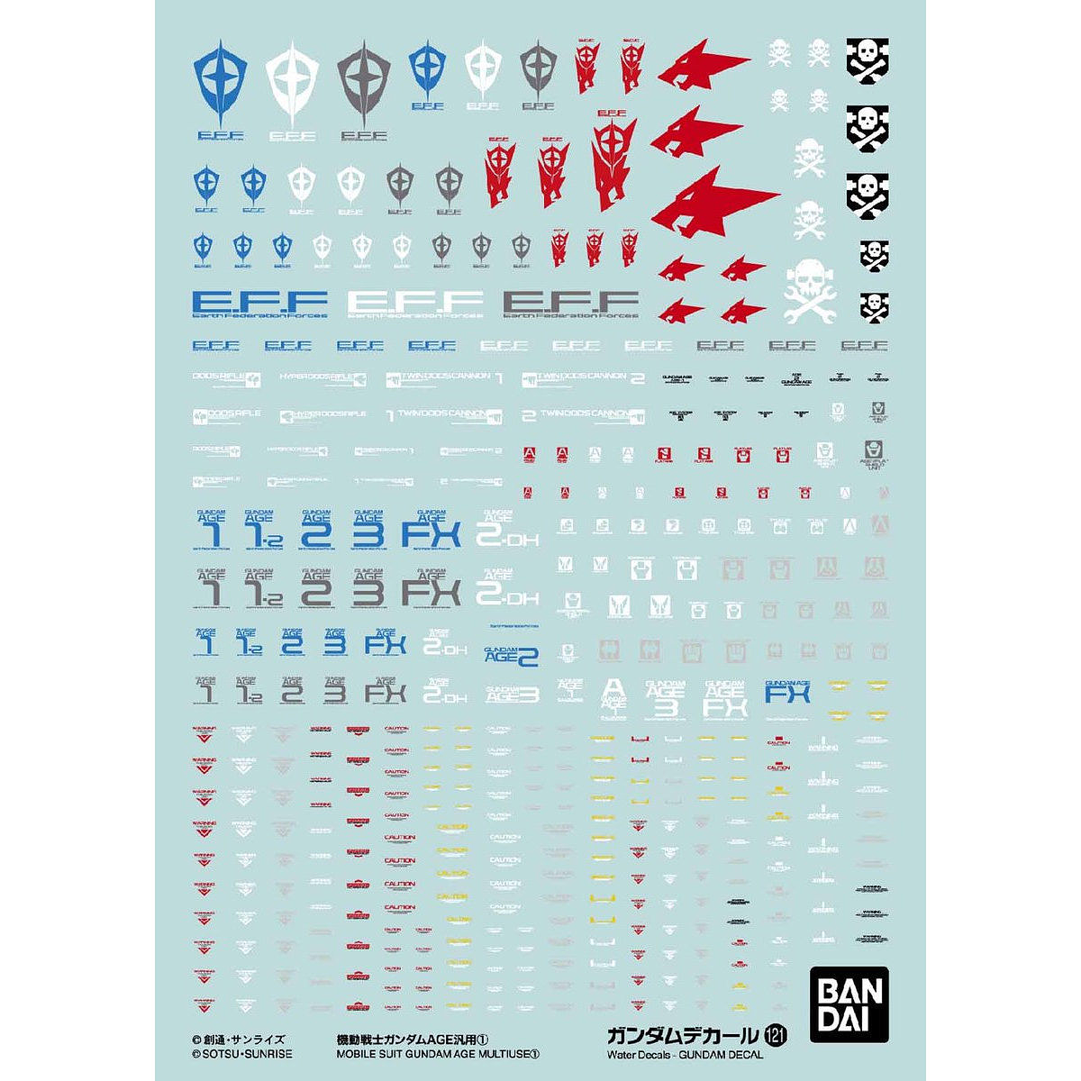 Bandai 2587845 Gundam Decal #121 Mobile Suit AGE General Purpose 1