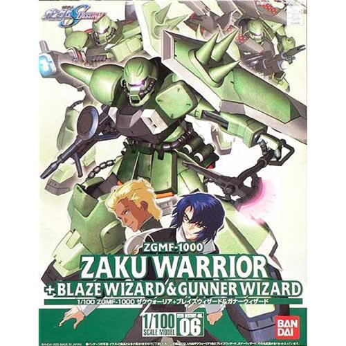 Bandai 1134099 Gundam SEED Destiny: #06 Zaku Warrior + Blaze Wizard & Gunner Wizard