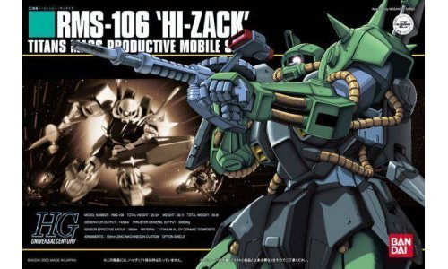 Bandai 5057950 HGUC #12 RMS-106 Hi-Zack Titans Mass Productive