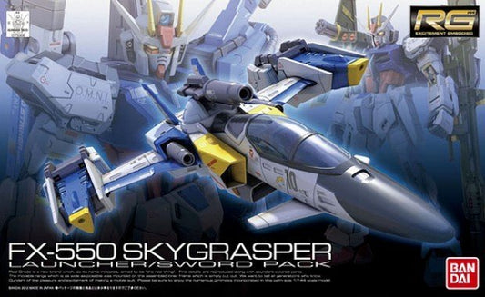 Bandai 5063052 2159335 RG #6 FX550 Skygrasper w/ Launcher & Sword Gundam