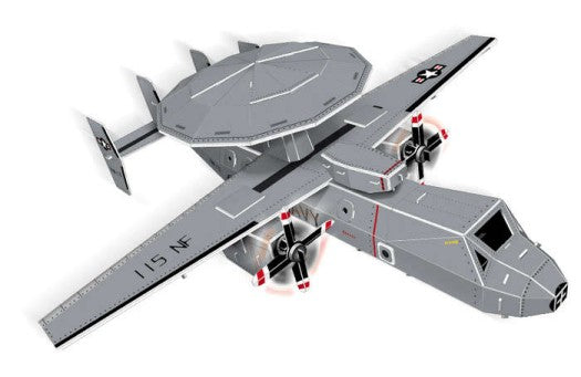 Cubic Fun 212 E2C Hawkeye Plane 3D Foam Puzzle (84pcs)