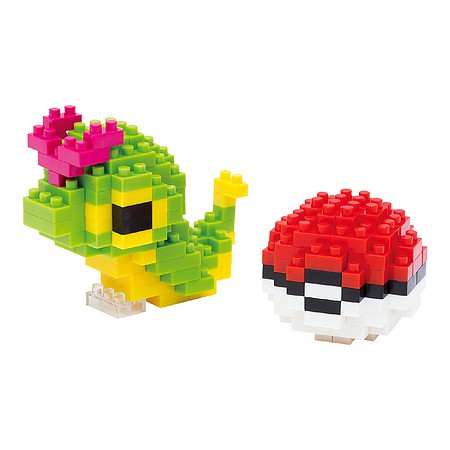 Nanoblock 14956 Pokemon Series: Caterpie & Poke Ball