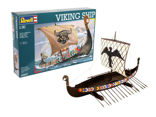 Revell 65403 Viking Sailing Ship w/ paint & glue