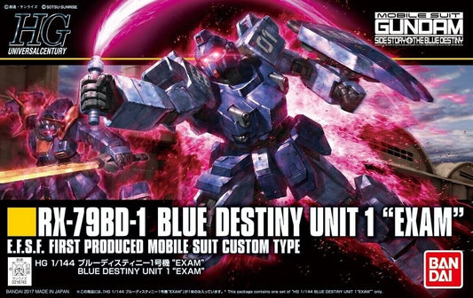 Bandai 5058268 HGUC #207 RX-79BD-1 Blue Destiny Unit 1 Exam