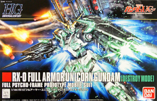 Bandai 5058005 HGUC #178 RX-0 Full Armor Unicorn Gundam Destroy Mode